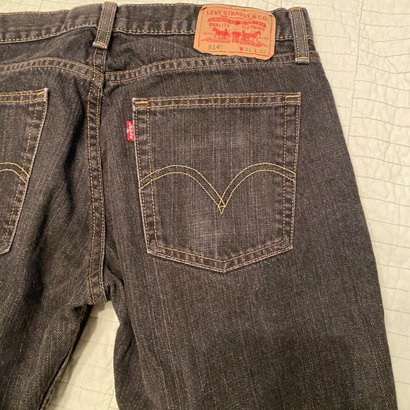 Levi’s slim straight jeans 514 dark blue/ black - Picture 5 of 6